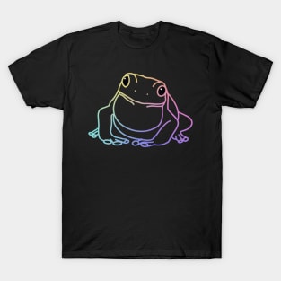 Pastel Holographic Frog - outline T-Shirt